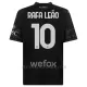 Koszulka Piłkarska AC Milan Rafael Leão 10 Dziecięca Czwarta 2023/24 Czarny