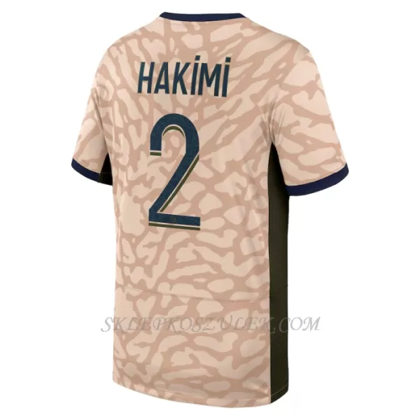 Koszulka Piłkarska Paris Saint-Germain Achraf Hakimi 2 Dziecięca Czwarta Jordan 2023/24