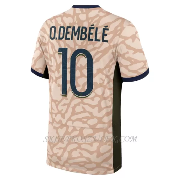 Koszulka Piłkarska Paris Saint-Germain Ousmane Dembélé 10 Dziecięca Czwarta Jordan 2023/24