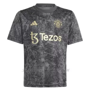 Koszulka Piłkarska Manchester United X Stone Roses Męska 2023/24 Czarny (Specjalny)
