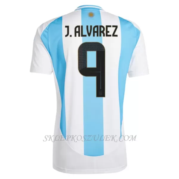Koszulka Piłkarska Argentyna Julián Álvarez 9 Męska Domowa 2024