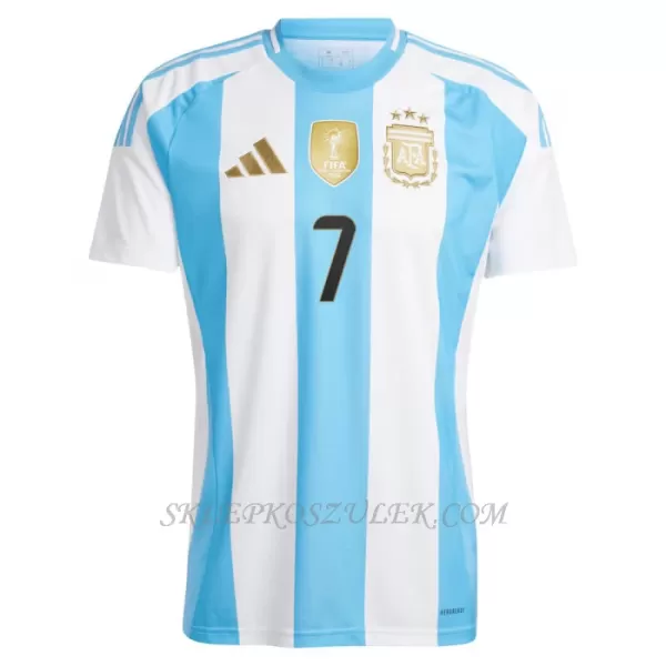 Koszulka Piłkarska Argentyna Rodrigo de Paul 7 Męska Domowa 2024
