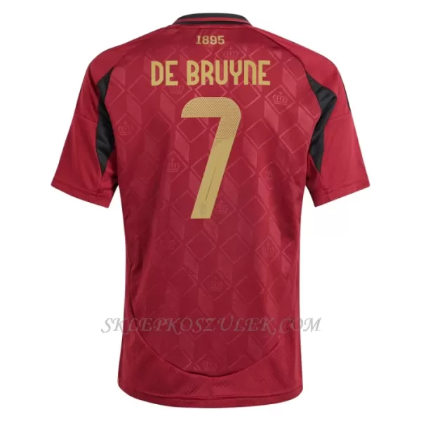 Koszulka Piłkarska Belgia Kevin De Bruyne 7 Dziecięca Domowa Euro 2024