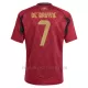 Koszulka Piłkarska Belgia Kevin De Bruyne 7 Dziecięca Domowa Euro 2024