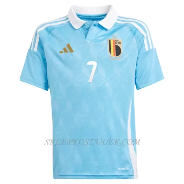 Koszulka Piłkarska Belgia Kevin De Bruyne 7 Dziecięca Wyjazdowa Euro 2024