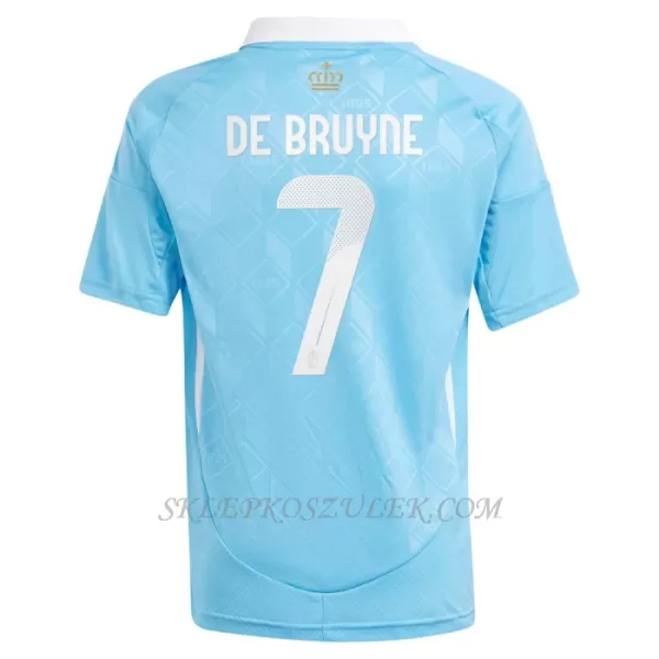 Koszulka Piłkarska Belgia Kevin De Bruyne 7 Dziecięca Wyjazdowa Euro 2024