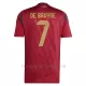 Koszulka Piłkarska Belgia Kevin De Bruyne 7 Męska Domowa Euro 2024