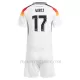 Koszulka Piłkarska Niemcy Florian Wirtz 17 Dziecięca Domowa Euro 2024