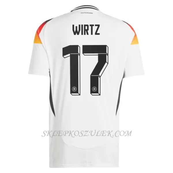 Koszulka Piłkarska Niemcy Florian Wirtz 17 Męska Domowa Euro 2024