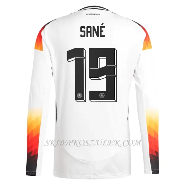 Koszulka Piłkarska Niemcy Leroy Sané 19 Męska Domowa Euro 2024 Długi Rękaw