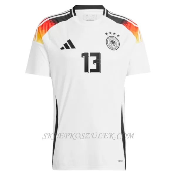 Koszulka Piłkarska Niemcy Thomas Müller 13 Męska Domowa Euro 2024