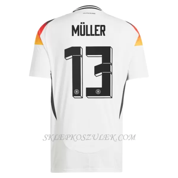 Koszulka Piłkarska Niemcy Thomas Müller 13 Męska Domowa Euro 2024