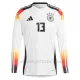 Koszulka Piłkarska Niemcy Thomas Müller 13 Męska Domowa Euro 2024 Długi Rękaw