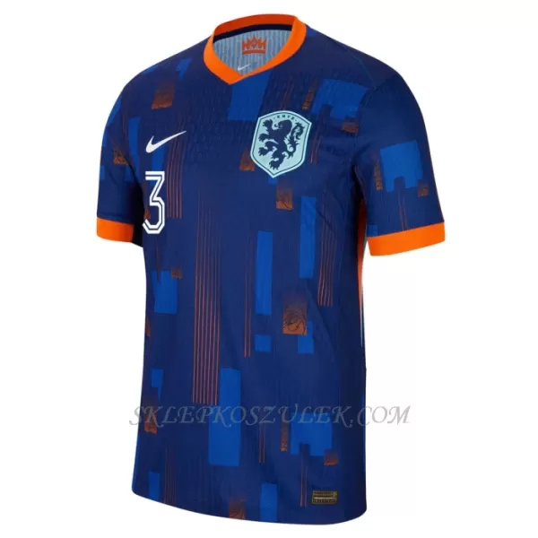 Koszulka Piłkarska Holandia Matthijs de Ligt 3 Męska Wyjazdowa Euro 2024