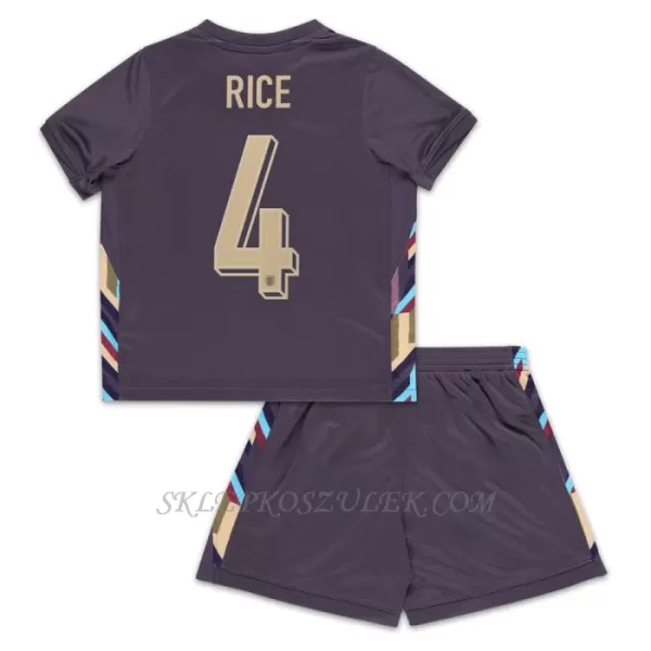 Koszulka Piłkarska Anglia Declan Rice 4 Dziecięca Wyjazdowa Euro 2024