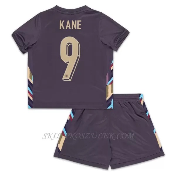 Koszulka Piłkarska Anglia Harry Kane 9 Dziecięca Wyjazdowa Euro 2024