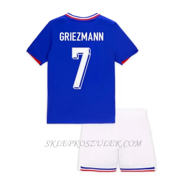 Koszulka Piłkarska Francja Antoine Griezmann 7 Dziecięca Domowa Euro 2024