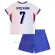 Koszulka Piłkarska Francja Antoine Griezmann 7 Dziecięca Wyjazdowa Euro 2024
