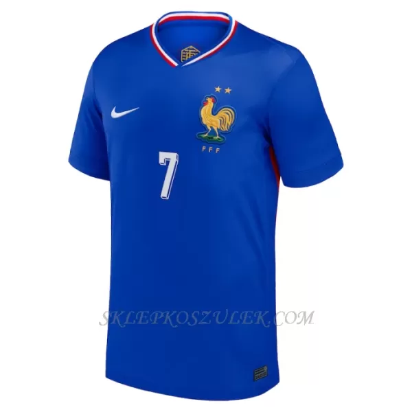 Koszulka Piłkarska Francja Antoine Griezmann 7 Męska Domowa Euro 2024