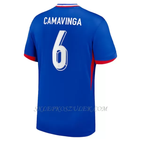 Koszulka Piłkarska Francja Eduardo Camavinga 6 Męska Domowa Euro 2024