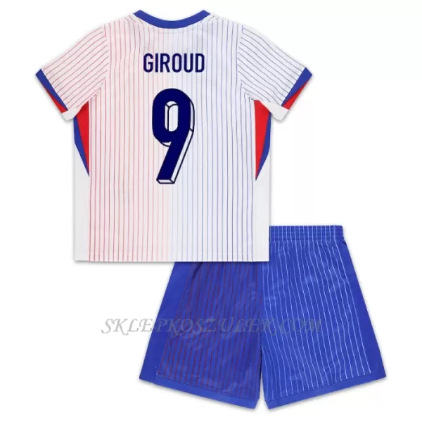 Koszulka Piłkarska Francja Olivier Giroud 9 Dziecięca Wyjazdowa Euro 2024