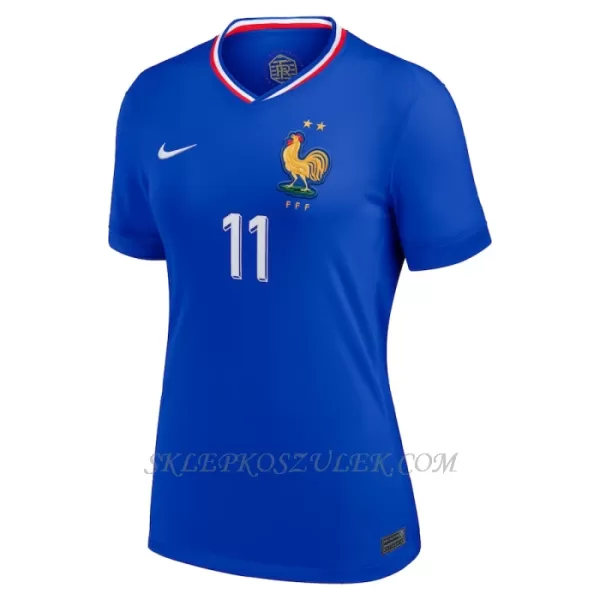 Koszulka Piłkarska Francja Ousmane Dembélé 11 Damska Domowa Euro 2024