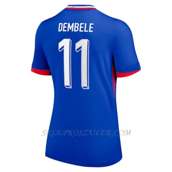 Koszulka Piłkarska Francja Ousmane Dembélé 11 Damska Domowa Euro 2024