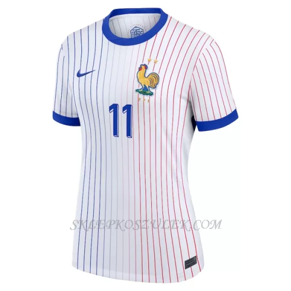 Koszulka Piłkarska Francja Ousmane Dembélé 11 Damska Wyjazdowa Euro 2024