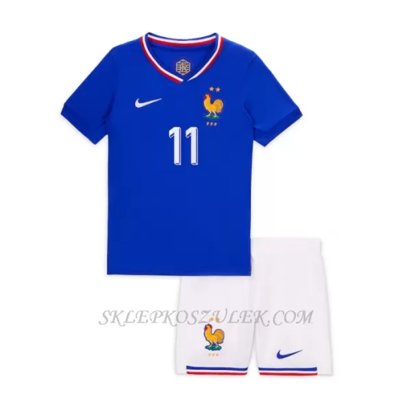 Koszulka Piłkarska Francja Ousmane Dembélé 11 Dziecięca Domowa Euro 2024