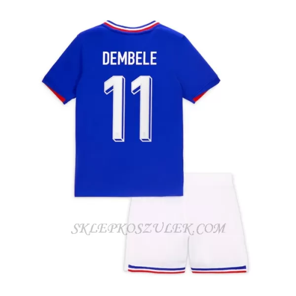 Koszulka Piłkarska Francja Ousmane Dembélé 11 Dziecięca Domowa Euro 2024