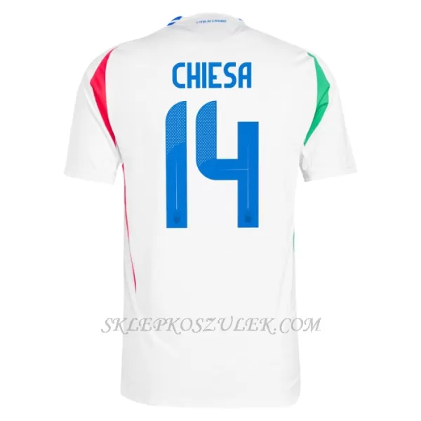 Koszulka Piłkarska Włochy Federico Chiesa 14 Męska Wyjazdowa Euro 2024
