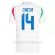Koszulka Piłkarska Włochy Federico Chiesa 14 Męska Wyjazdowa Euro 2024