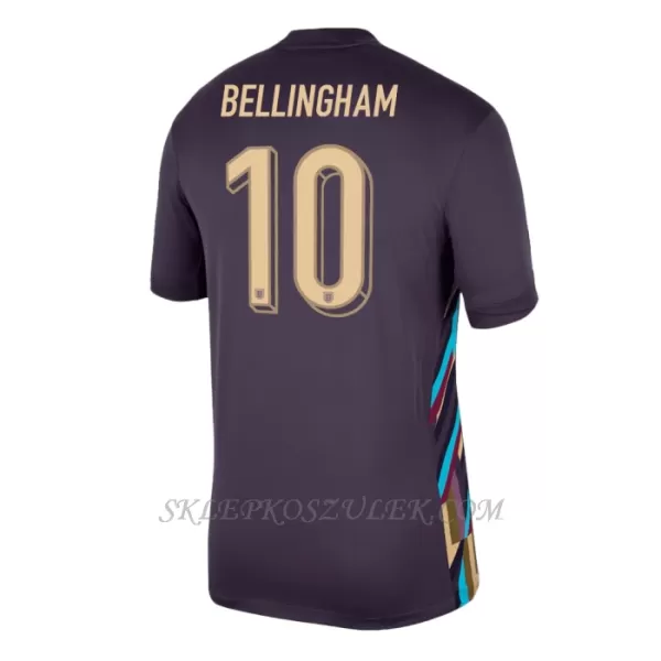 Koszulka Piłkarska Anglia Jude Bellingham 10 Męska Wyjazdowa Euro 2024