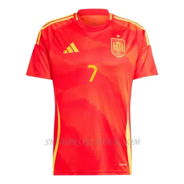 Koszulka Piłkarska Hiszpania Álvaro Morata 7 Męska Domowa Euro 2024