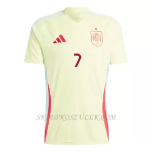 Koszulka Piłkarska Hiszpania Álvaro Morata 7 Męska Wyjazdowa Euro 2024