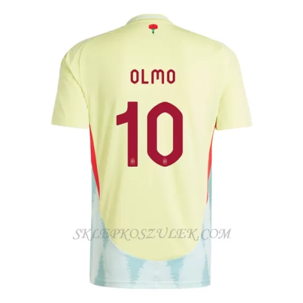 Koszulka Piłkarska Hiszpania Dani Olmo 10 Dziecięca Wyjazdowa Euro 2024