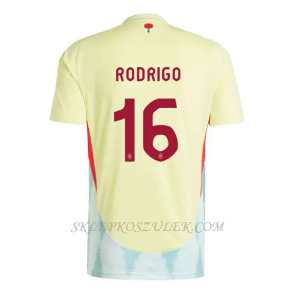 Koszulka Piłkarska Hiszpania Rodrigo Hernández 16 Dziecięca Wyjazdowa Euro 2024