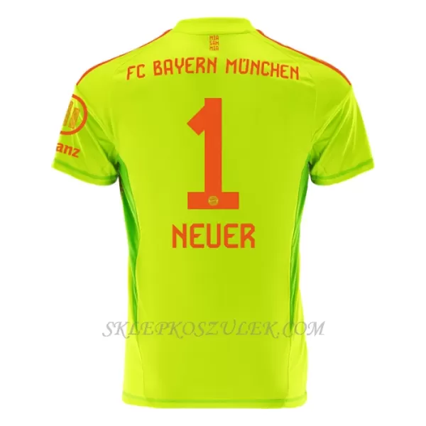 Koszulka Piłkarska Bramkarska FC Bayern Monachium Manuel Neuer 1 Dziecięca Domowa 2024/25