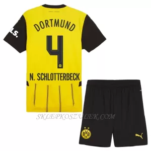 Koszulka Piłkarska Borussia Dortmund Nico Schlotterbeck 4 Dziecięca Domowa 2024/25
