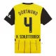 Koszulka Piłkarska Borussia Dortmund Nico Schlotterbeck 4 Dziecięca Domowa 2024/25