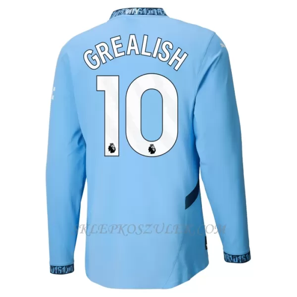 Koszulka Piłkarska Manchester City Jack Grealish 10 Męska Domowa 2024/25 Długi Rękaw