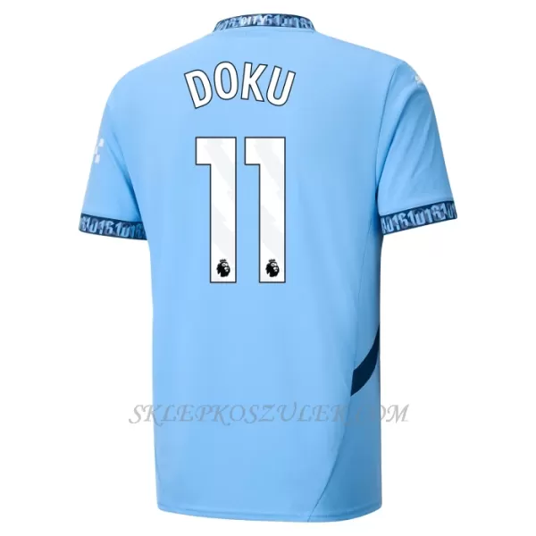 Koszulka Piłkarska Manchester City Jérémy Doku 11 Męska Domowa 2024/25
