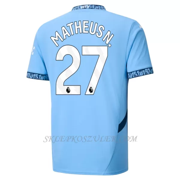 Koszulka Piłkarska Manchester City Matheus Nunes 27 Męska Domowa 2024/25