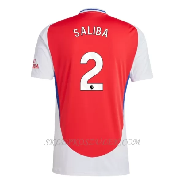 Koszulka Piłkarska Arsenal Saliba 2 Męska Domowa 2024/25