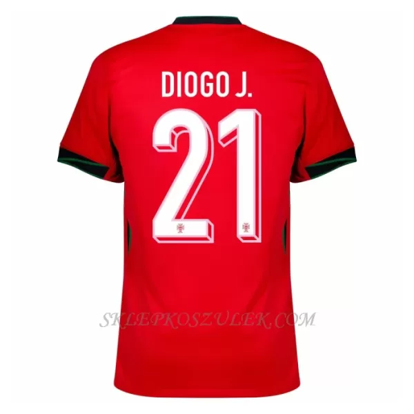 Koszulka Piłkarska Portugalia Diogo Jota 21 Męska Domowa Euro 2024