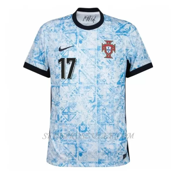 Koszulka Piłkarska Portugalia Rafael Leão 17 Męska Wyjazdowa Euro 2024