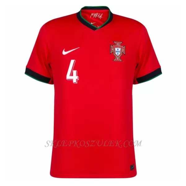 Koszulka Piłkarska Portugalia Rúben Dias 4 Męska Domowa Euro 2024
