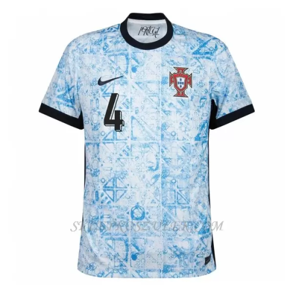 Koszulka Piłkarska Portugalia Rúben Dias 4 Męska Wyjazdowa Euro 2024
