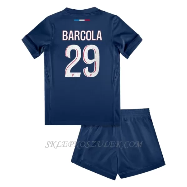 Koszulka Piłkarska Paris Saint-Germain Bradley Barcola 29 Dziecięca Domowa 2024/25