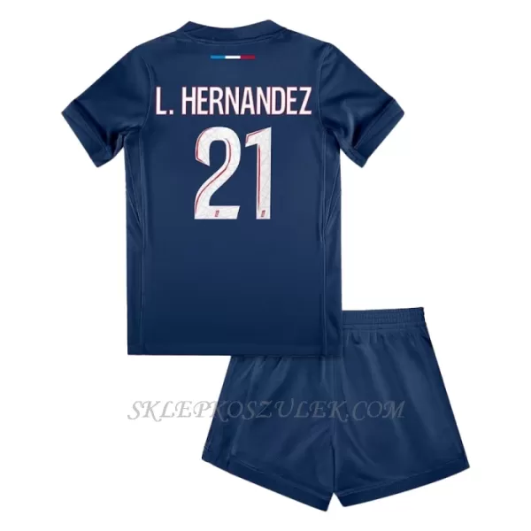 Koszulka Piłkarska Paris Saint-Germain Lucas Hernandez 21 Dziecięca Domowa 2024/25